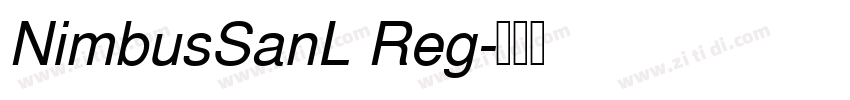 NimbusSanL Reg字体转换
